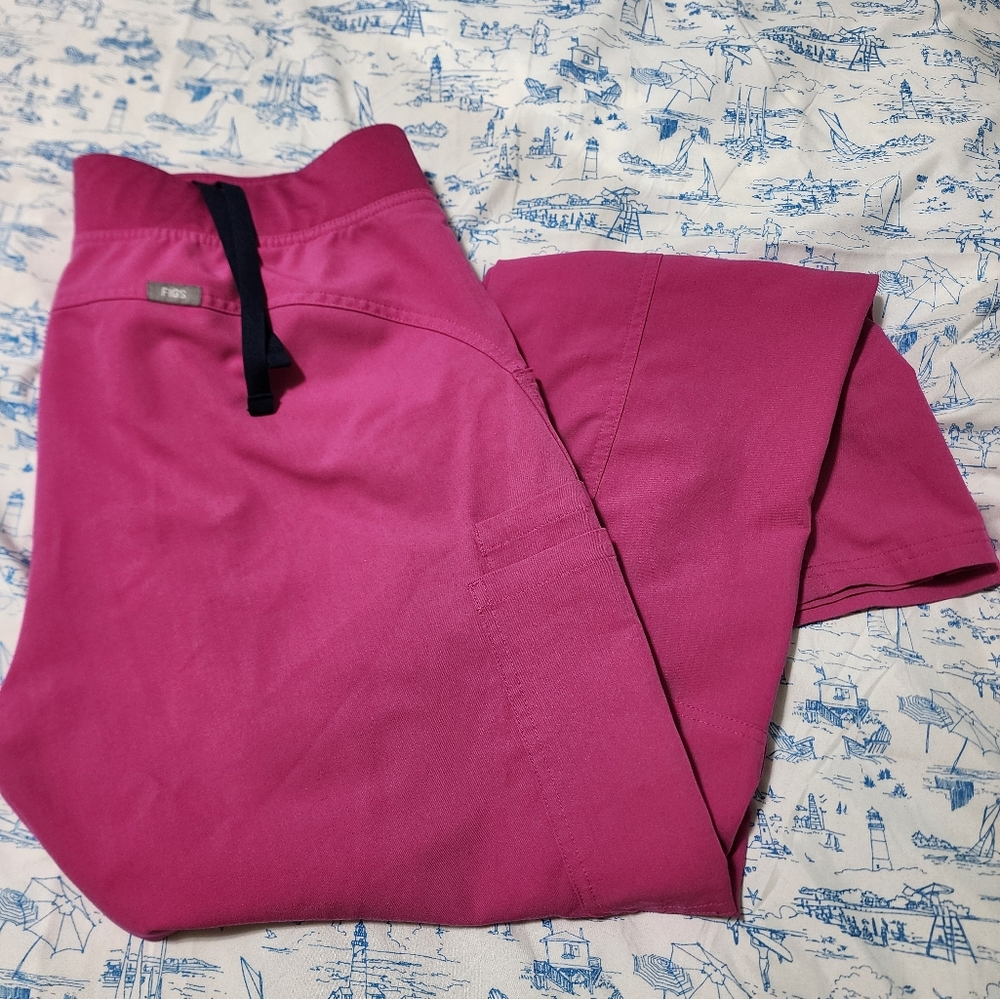 Figs Scrub Pants Yola Straight Leg Large Tall